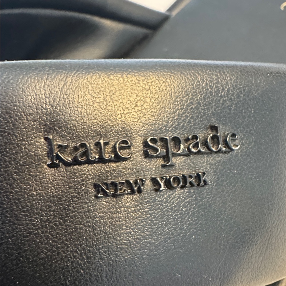 Kate Spade Black Crisscross Strap Rio Slides, sz 10 - Picture 3 of 6